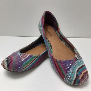 Rampage Colorful Fabric Ballet Flats